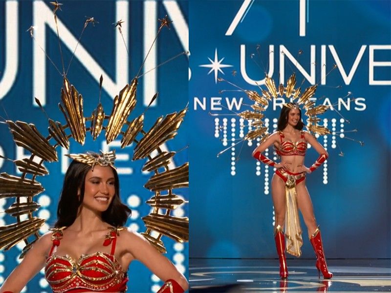 Celeste Cortesi terbang sebagai Darna dalam kostum nasional Miss Universe 2022