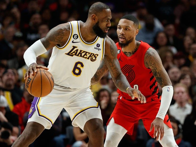 Lakers storm back to shock Trail Blazers; Nets edge Warriors