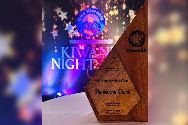 Kiwanis International menganugerahkan Shawarma Shack CSR Company of the Year