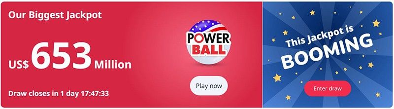 US Powerball on the rise with $653 million jackpot!
