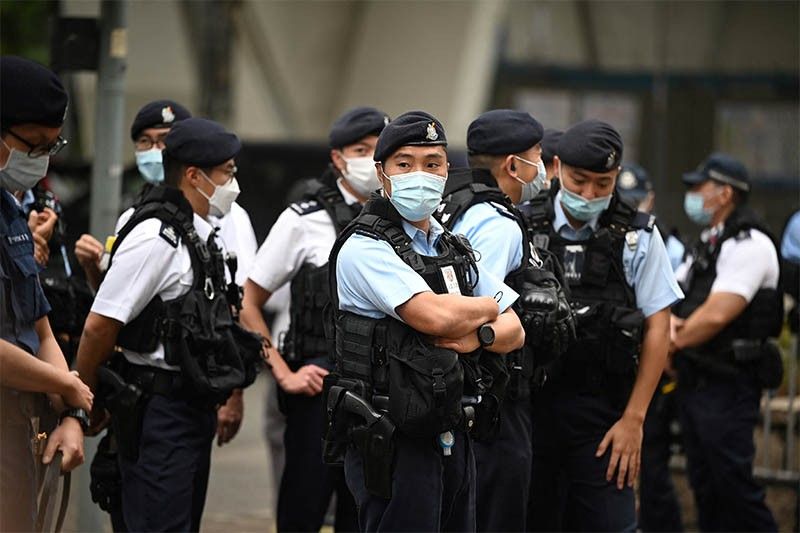 Protests outside Hong Kong court where national security trial set to begin