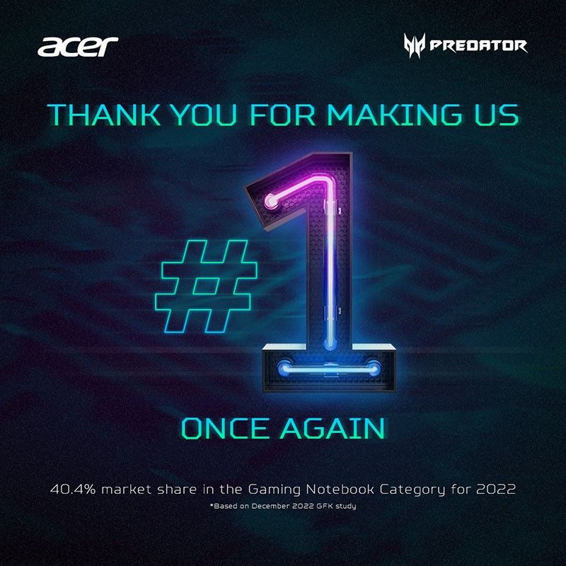 Acer tops 2022 consumer notebook sales in Philippines for 16 straight years