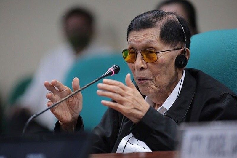 Enrile thanks God, well-wishers as he turns 99