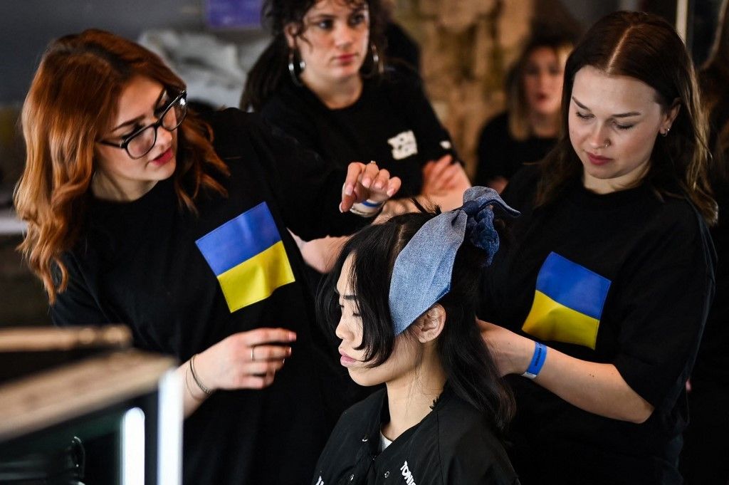 Ukrainian designers send out defiant message from London Fashion Week