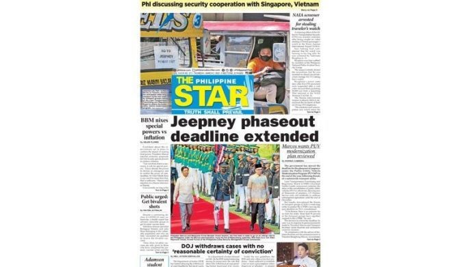 The STAR Cover (January 9, 2023) | Philstar.com