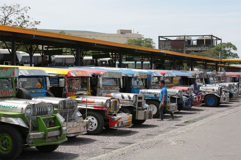 Jeepneys at FTI Terminal in Taguig