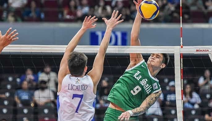 Canino, Lady Spikers tower over Blue Eagles for solo UAAP lead