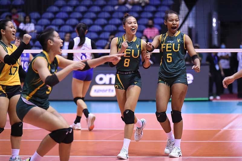 Lady Tamaraws charge past Blue Eagles in 5-set thriller