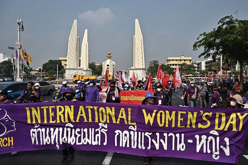 Women march as rights under threat across the globe