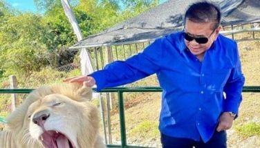 Chavit Singson fires staff for alleged mistreatment of lion during photo op