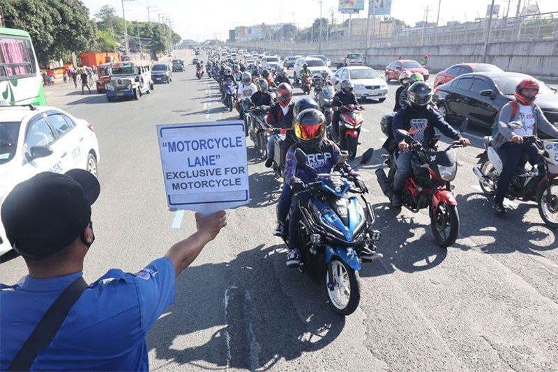 Motorcycle lane dry run: 12,370 motorists pulled over