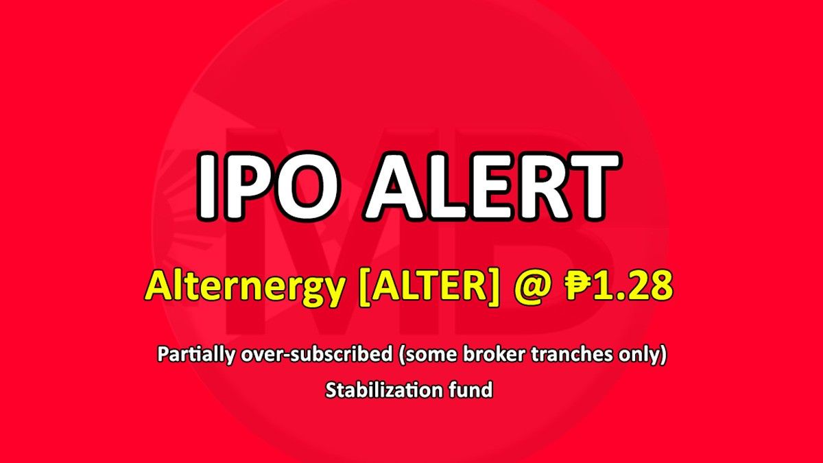 Alternergyâ��s IPO is today