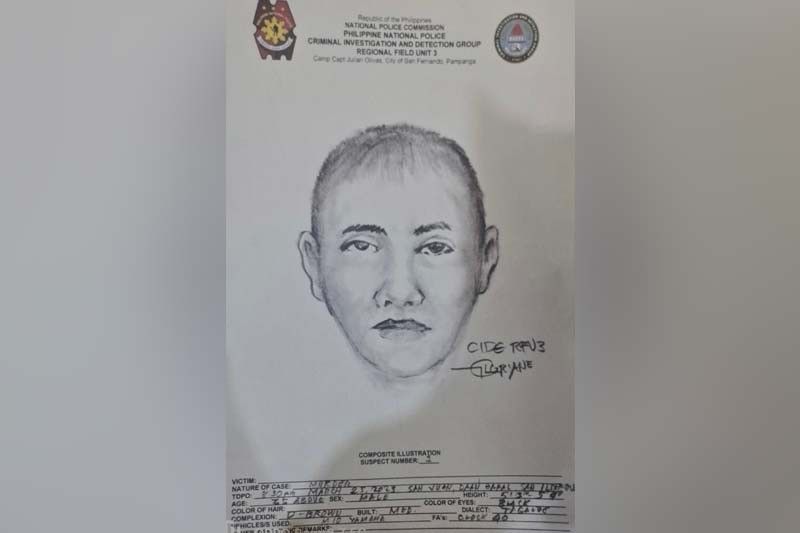 Composite sketch ng gunman sa pagpatay sa Bulacan chief of police, inilabas