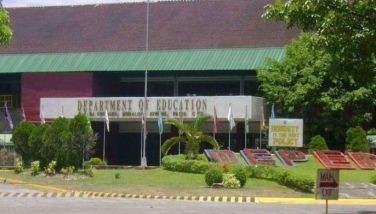 This file photo shows a facade of the Department of Education.