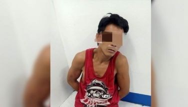 The authorities identified the suspect as Angelito Erlano, also known as &quot;Kulet,&quot; who was accosted by police officials at around 10:40 a.m. today, Saturday.