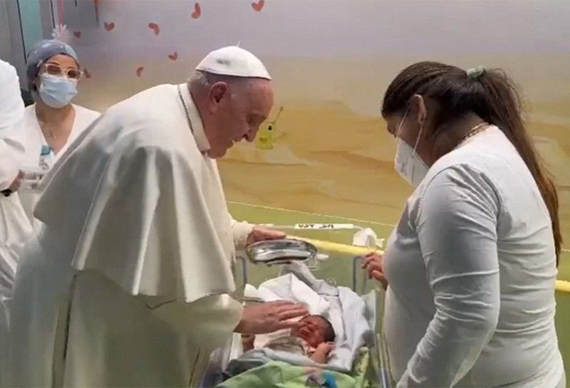 After pizza, prayer and baptisms, Pope set to leave hospital Saturday