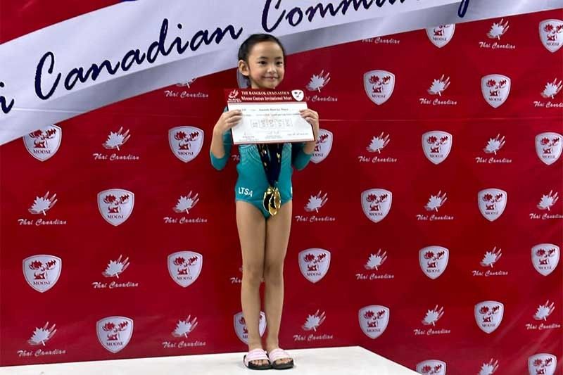 7-year-old Filipina gymnast sweeps gold medals in Thailand tilt