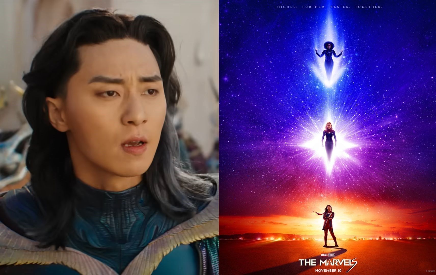 Brie Larson praises Park Seo Joon in 'The Marvels' promo