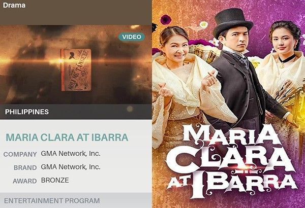 'Maria Clara at Ibarra' bags bronze medal at 2023 New York Festivals Film and TV Awards