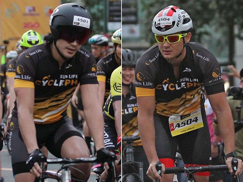 Piolo Pascual, Matteo Guidecelli add spice to Sun Life Cycle PH fun ride