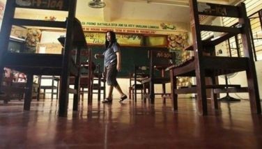 This file photo shows armchairs inside an unidentified classroom in the Philippines.
