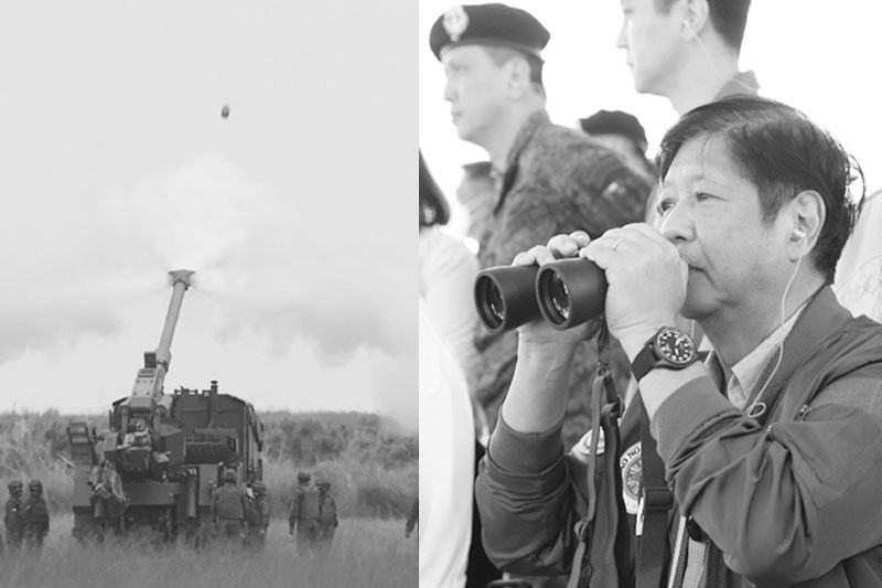 Pangulong Marcos sinaksihan ang live fire drills ng Balikatan
