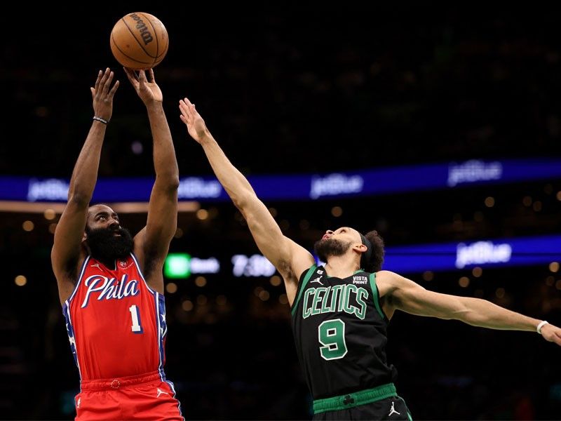 Harden takes over in Embiid's absence as Sixers shock Celtics