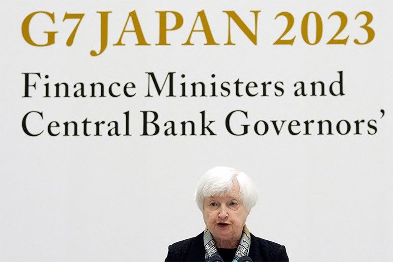 G7 finance ministers discuss crises from Ukraine to banking