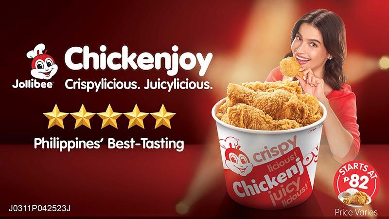 All-time favorite Jollibee Chickenjoy gets a five-star rating from Anne Curtis, local food icons
