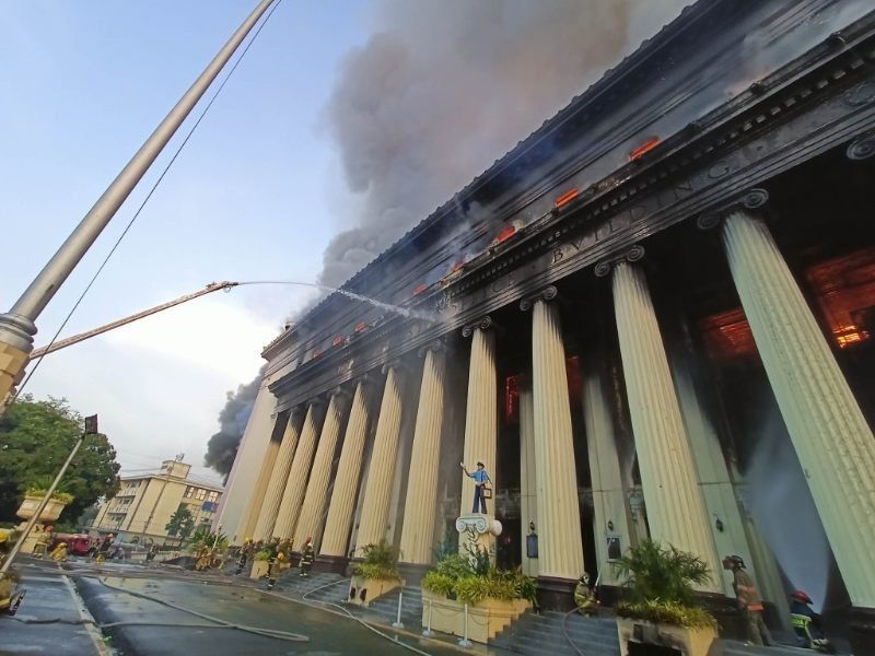 Senate leaders look for money to rebuild gutted Manila Central Post Office