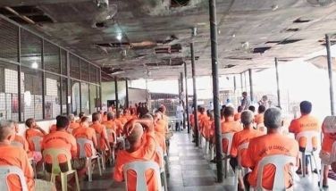 This photo taken May 2020 shows elderly inmates of the New Bilibid Prison who will undergo rapid test for COVID-19. 