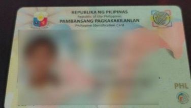 Stock photo of a Philippine National ID.