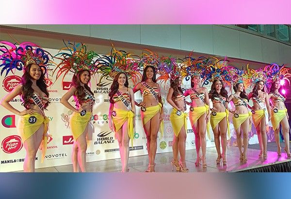 Binibining Pilipinas 2023 candidates sizzle in sarong wraps at Grand Parade of Beauties