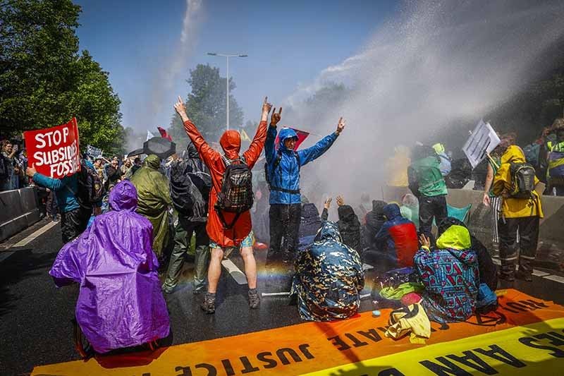 Over 1,500 arrested at climate protest in The Netherlands