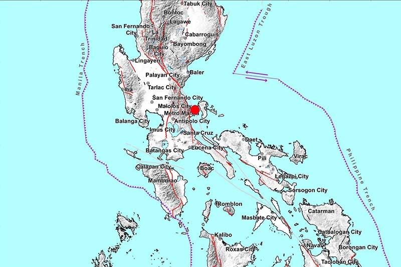 Magnitude 4.9 quake jolts Infanta, Quezon