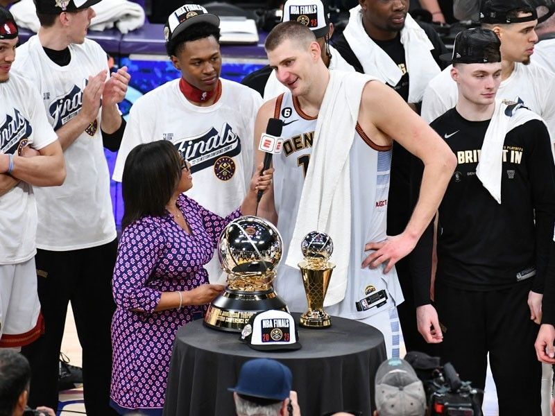 Denver Nuggets Add Gold NBA Championship Tab To Jerseys