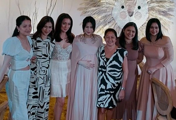 First lady Liza Araneta-Marcos, Sandro Marcos attend Toni Gonzaga's baby shower