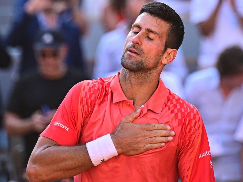 Djokovic enters French Open semifinals for 12th time