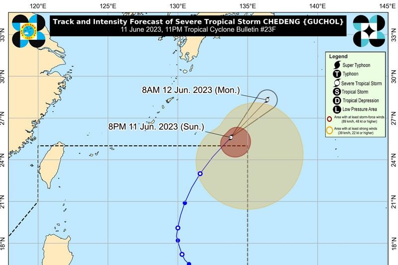 Chedeng outside PAR today