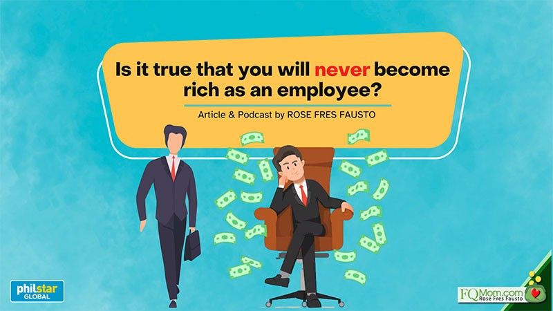 Is it true that you will never become rich as an employee?