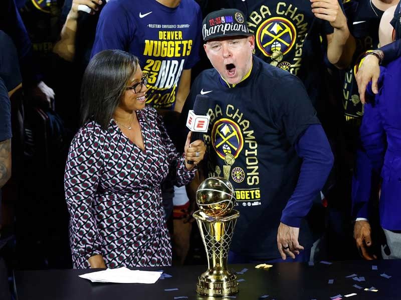 Nuggets coach Malone completes journey to NBA title