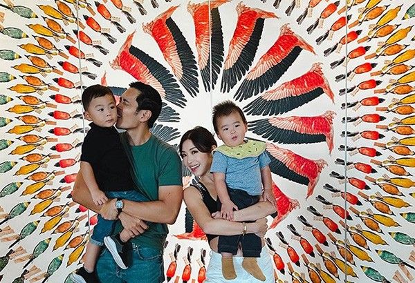 LOOK: Slater Young, Kryz Uy bring their kids to Singapore's popular attractions