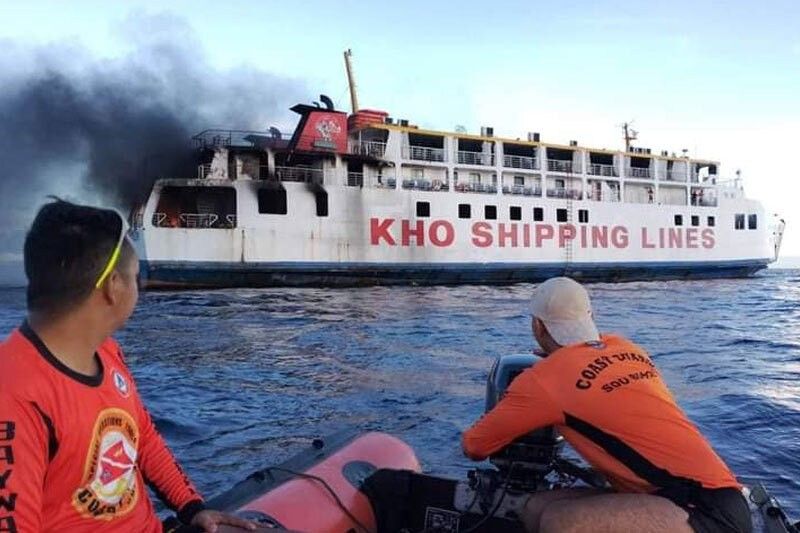Ferry catches fire at sea; 120 people rescued