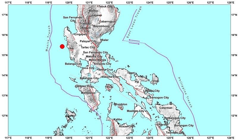Magnitude 4.7 na lindol niyanig ang Zambales, dama hanggang Metro Manila