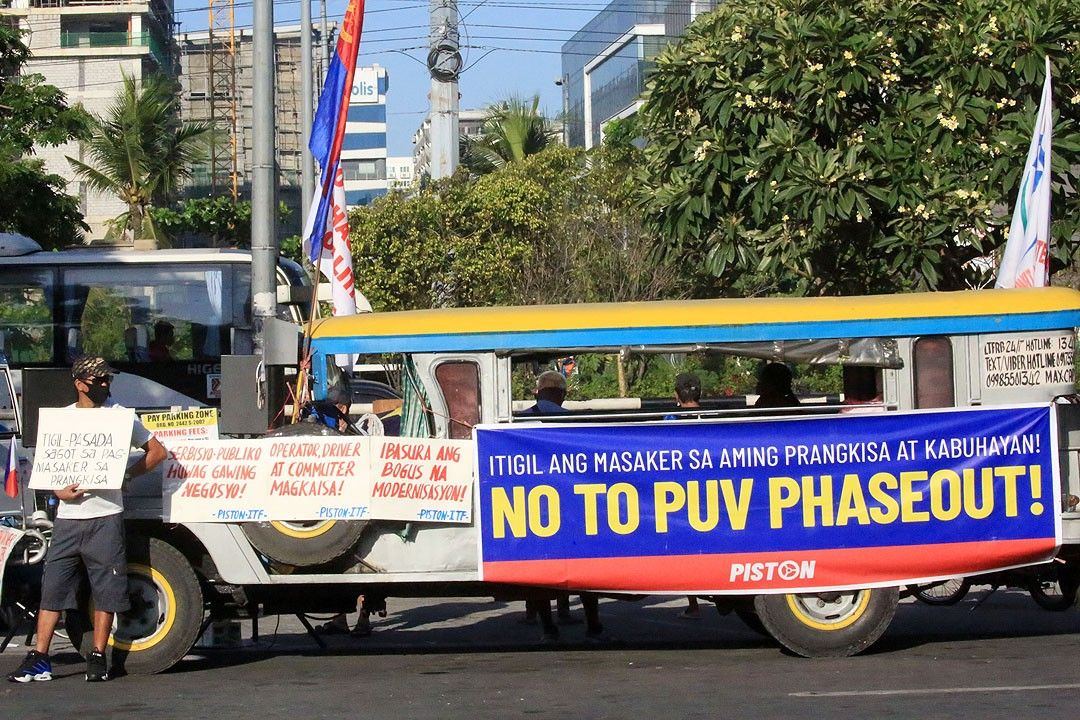 Jeepney, UV Express consolidation still at 64.4% ahead of 3-day strike