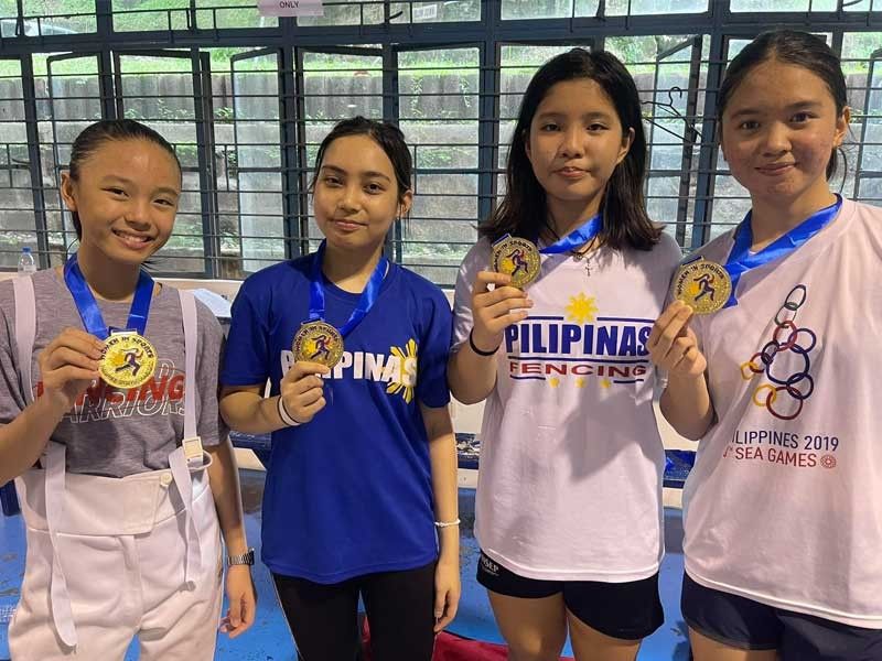 Fernandez, Catantan, Galvez team up as UE bags gold in All-Women's ...