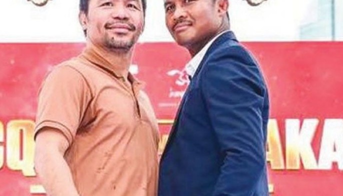 Pacquiao sasagupa sa Muay Thai fighter sa exhibition bout