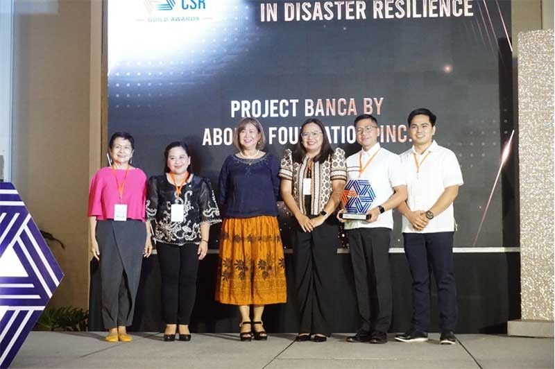 Aboitiz Foundationâ��s Project Banca honored as Outstanding CSR Project in Disaster Resilience