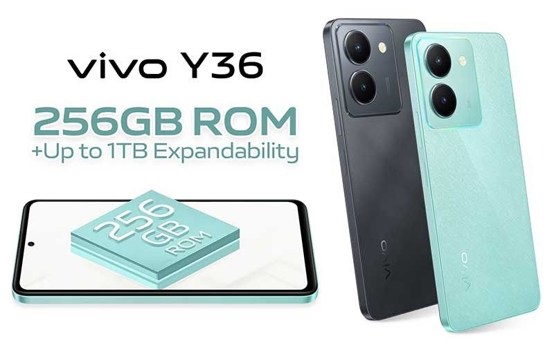 For only P12,999, get ready to store more with vivo Y36â��s 256GB ROM