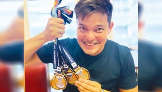 Dingdong at Marian, proud sa husay ni Zia sa swimming